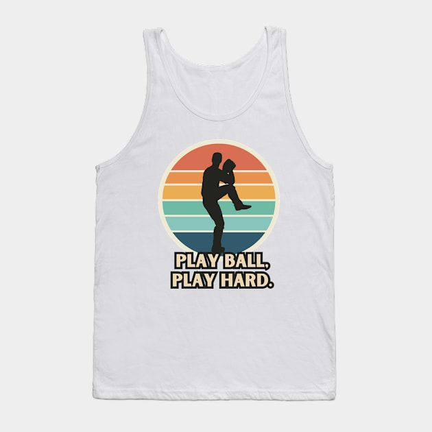 Play Ball, Play Hard. Tank Top by LENTEE